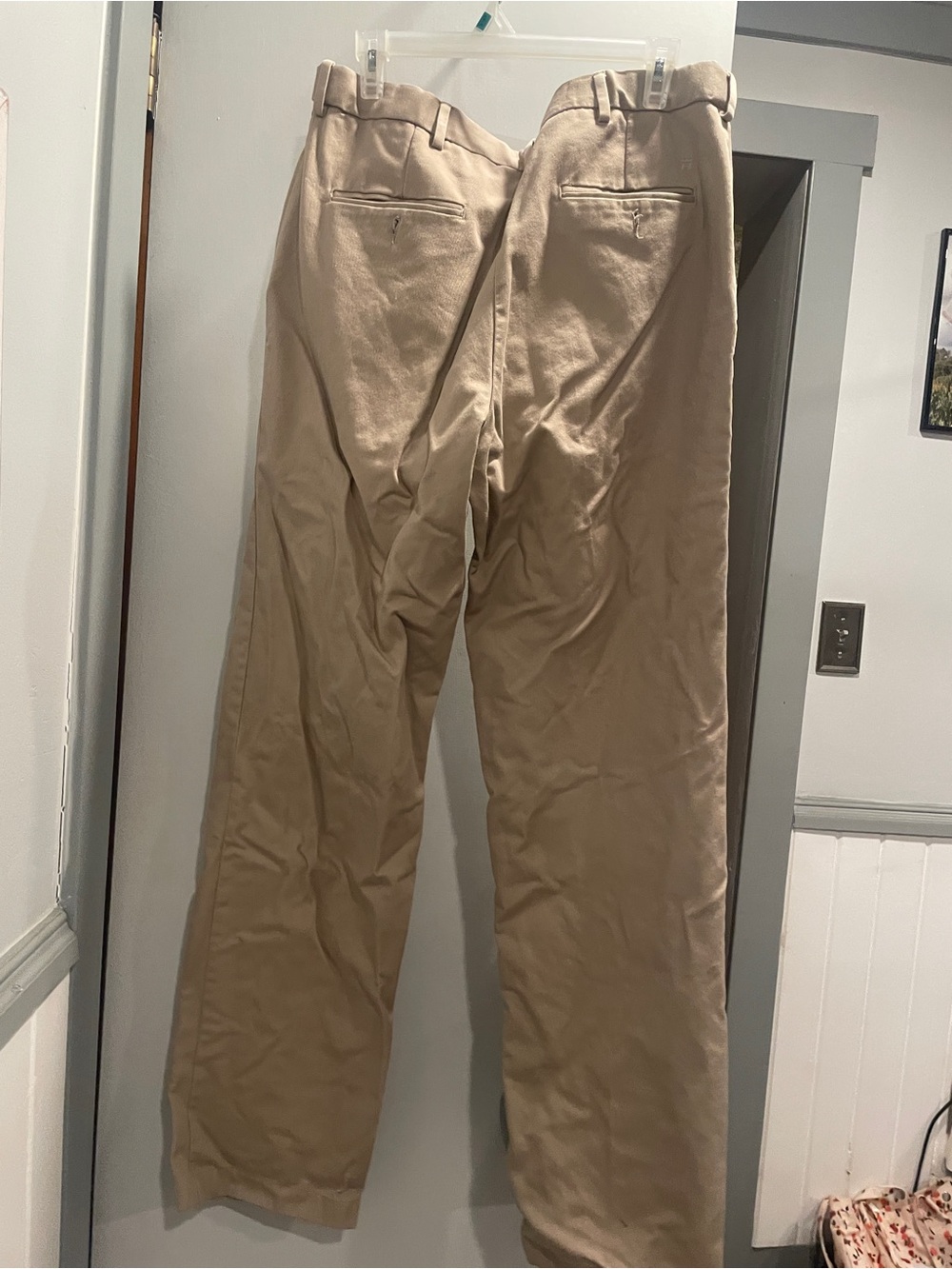 Haggar Men's Khaki Chinos - Beige/Tan size 34x34 - Picture 8 of 11